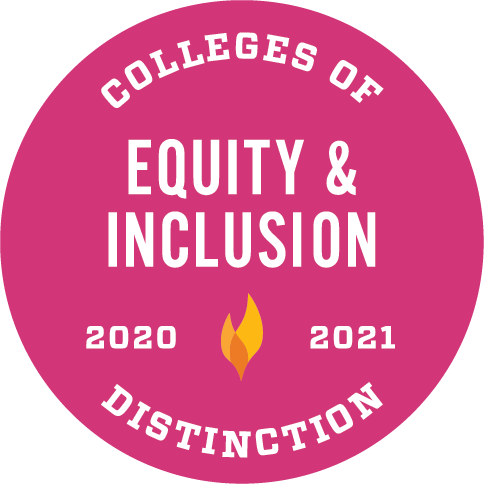 Colleges of Distinction badge for Equity and Inclusion
