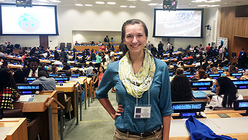 Dava Donaldson at the United Nations conference