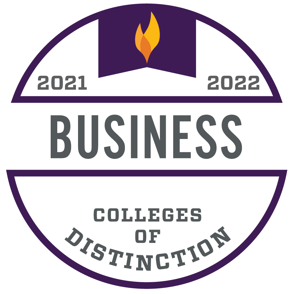 College of Distinction badge for business