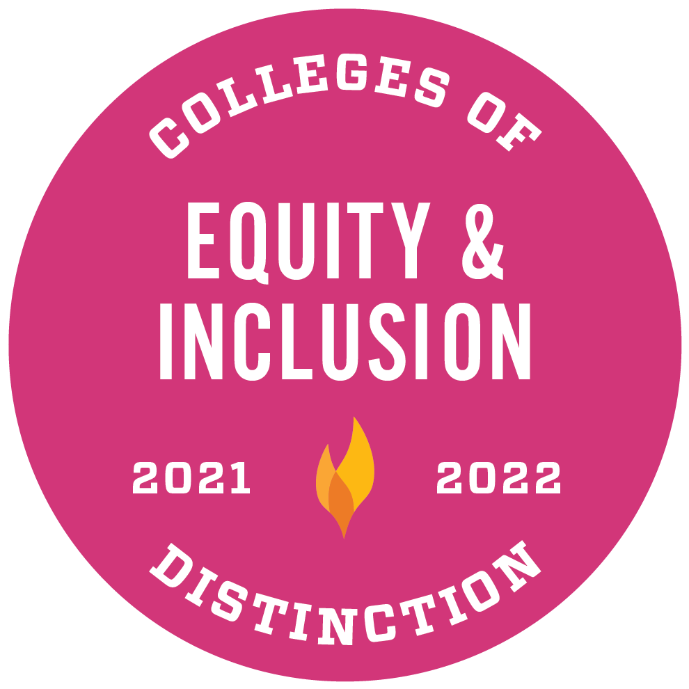 Colleges of Distinction badge for Equity and Inclusion