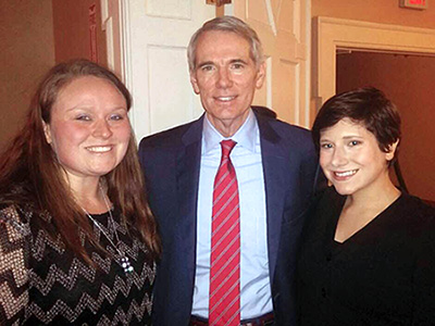 DC Students and US Senator Rob Portman