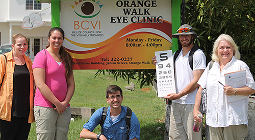 McMaster group at Belize for vision screenings