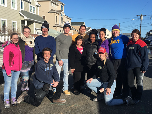 Service Leaders in New Jersey street on service trip